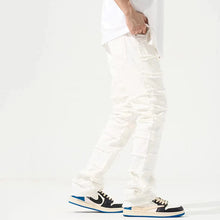 Load image into Gallery viewer, Layered Frayed Denim Trousers