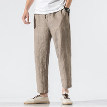 Load image into Gallery viewer, Cotton and Linen Striped Pants