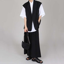 Load image into Gallery viewer, Casual Thin Sleeveless Suit Jacket Draped Loose Pants Two-piece Set