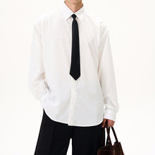 Load image into Gallery viewer, Wrinkle-resistant Detachable Tie Draped Shirt