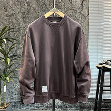 Load image into Gallery viewer, Crew Neck Loose Drop Shoulder Sweatshirt