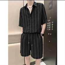 Load image into Gallery viewer, Loose Vertical Striped Casual Suit