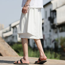 Load image into Gallery viewer, Ice Silk Loose Fake Two-piece Wide-leg Shorts