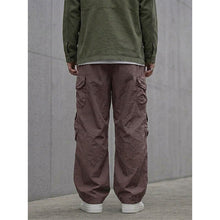 Load image into Gallery viewer, Japanese Loose Multi-pocket Straight-leg Cuffed Cargo Pants