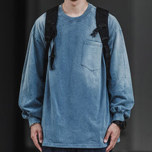 Load image into Gallery viewer, Vintage Washed Distressed Long Sleeve T-shirt