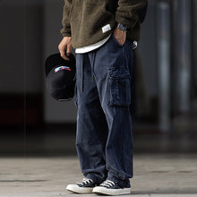 Load image into Gallery viewer, Cargo Pocket Loose Straight Jeans