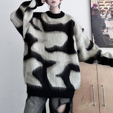 Load image into Gallery viewer, Striped Colorblock Plush Knit Sweater