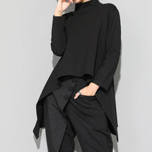 Load image into Gallery viewer, Irregular Loose Swallowtail Long-Sleeve T-Shirt