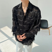 Load image into Gallery viewer, Three-dimensional Wave Tassel Shirt