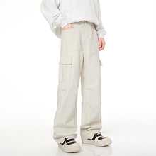 Load image into Gallery viewer, American Loose Straight Drape Wide Leg Large Pocket Casual Pants