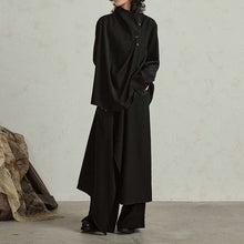 Load image into Gallery viewer, Loose Buttoned Irregular Wide-leg Pants