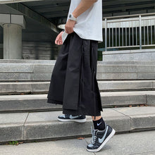 Load image into Gallery viewer, Japanese Style Fake Two Piece Side Ribbon Pants