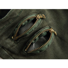Load image into Gallery viewer, Street Multi-pocket Zipper Pleated Elastic Slim-fit Pants