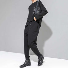 Load image into Gallery viewer, High-waisted Spliced casual Harem Pants