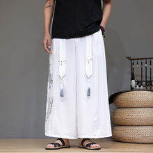 Load image into Gallery viewer, Dragon Pattern Straight Wide-leg Pants