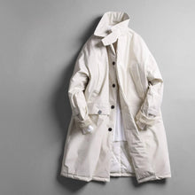 Load image into Gallery viewer, Mid-Length Lapel Loose Fit Casual Silhouette Trench Coat
