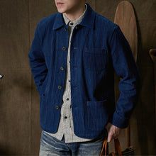Load image into Gallery viewer, Botanical Indigo-dyed Work Jacket