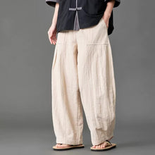Load image into Gallery viewer, Zen-inspired Elastic Waist Loose Casual Pants