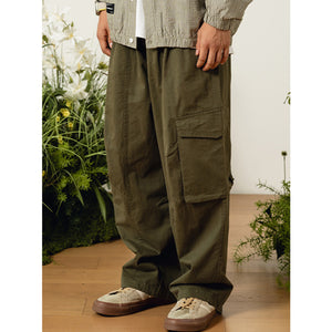 Loose Straight Cargo Casual Pants
