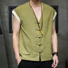 Load image into Gallery viewer, Thin Cotton And Linen Vest Loose And Breathable
