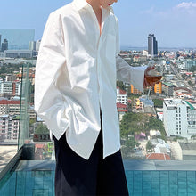 Load image into Gallery viewer, Double Collar Cutout Long Sleeve Shirt