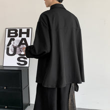 Load image into Gallery viewer, Long-sleeved Loose Irregular Patchwork Shirt