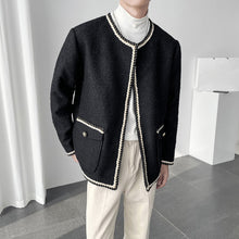 Load image into Gallery viewer, Padded Shoulder Loose Cardigan Jacket