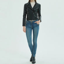 Load image into Gallery viewer, PU Leather Short Slim Jacket