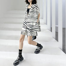 Load image into Gallery viewer, Zebra Print Sleeveless Casual Suit