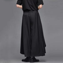Load image into Gallery viewer, Japanese Retro Faux Two-piece Wide-leg Cropped Trousers