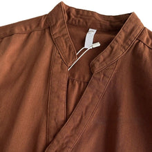 Load image into Gallery viewer, Breathable Cotton Stand Collar Long Sleeve Shirt Casual Top