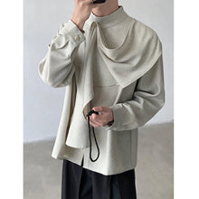 Load image into Gallery viewer, Vintage Ribbon Scarf French Collar Shirt