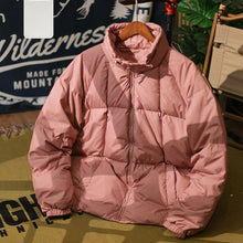 Load image into Gallery viewer, Stand Collar Loose Warm Down Jacket