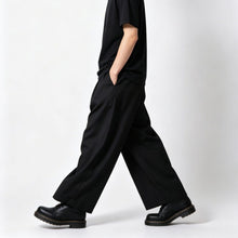 Load image into Gallery viewer, High-Waisted Loose-Fit Straight-Leg Pants