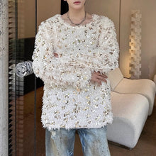 Load image into Gallery viewer, Sequined Crew Neck Pullover Sweater