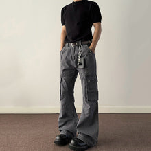 Load image into Gallery viewer, American Vintage Flared Multi-pocket Overalls