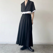 Load image into Gallery viewer, Summer Raw Edge Contrasting Color Super Short Blazer