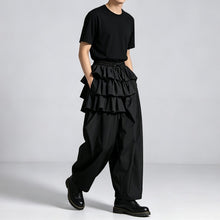 Load image into Gallery viewer, Japanese Asymmetric Loose Wide-Leg High-Waisted Skirt-Pants