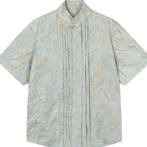 Summer Brocade Jacquard Shirt