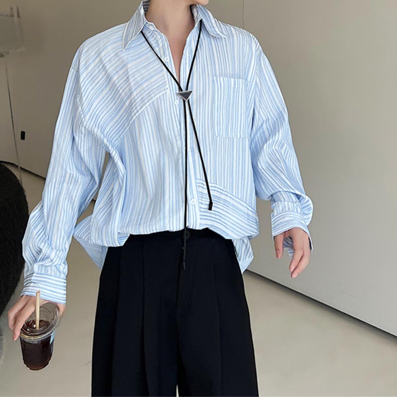 Irregular Striped Shirt