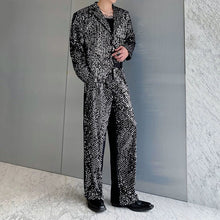Load image into Gallery viewer, Sequined Stage Lapel Two-piece Set