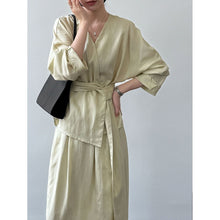 Load image into Gallery viewer, Women's Linen Shirt and Skirt Two-Piece Set