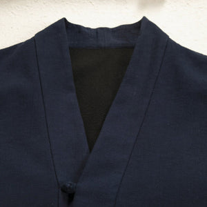 Winter Fleece Linen V-neck Long-sleeved Shirt