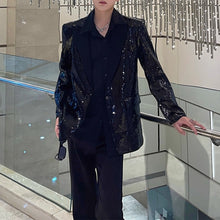 Load image into Gallery viewer, Sequined Loose Casual Suit Jacket