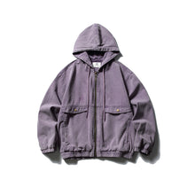Load image into Gallery viewer, Hooded Work Jacket Vintage Casual Jacket