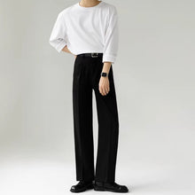 Load image into Gallery viewer, Straight-leg Wrinkle-resistant Drape Trousers
