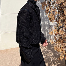 Load image into Gallery viewer, Shiny Tweed Cropped Jacket