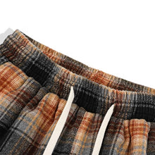 Load image into Gallery viewer, American Retro Plaid Thick Warm Trousers