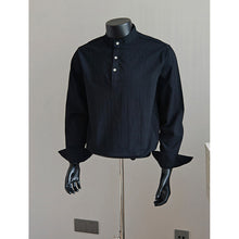 Load image into Gallery viewer, Solid Color Casual Loose Henley Collar Shirt