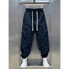 Load image into Gallery viewer, Multi-pocket Quick-dry Cargo Joggers with Drawstring Cuffs